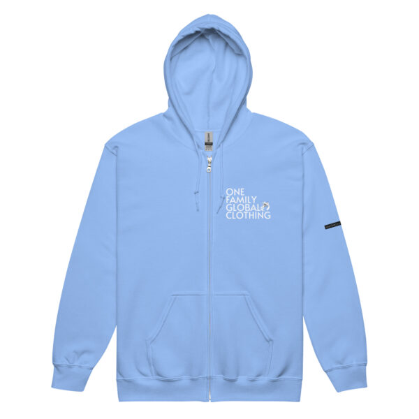 One Family Global Zip-up Blue Mania Hoodie