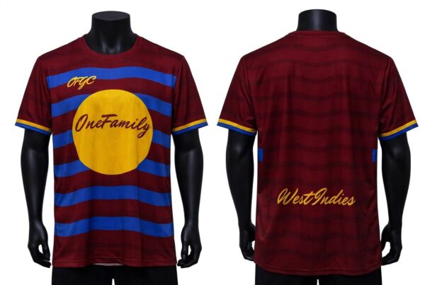 One Family West Indies Federation Culture Jersey - Maroon Jersey