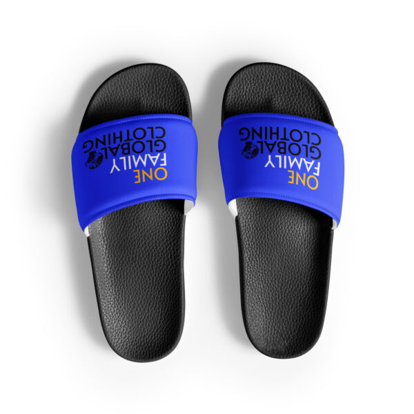 One Family Global Clothing Men’s Slides - Saint Lucian Edition