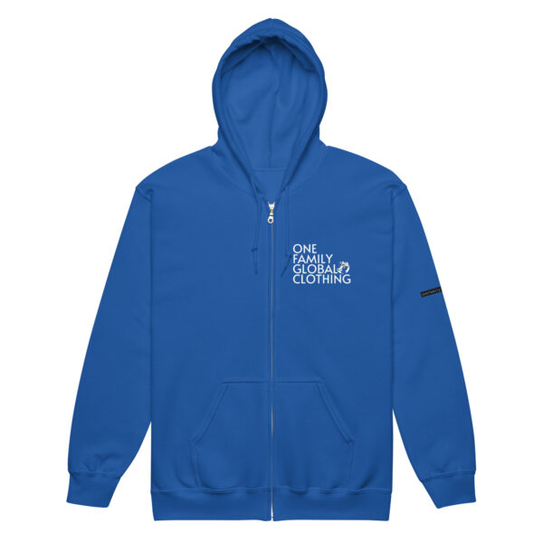 One Family Blue Mania Zip-Up Hoodie